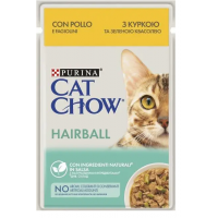 Вологий корм для виведення шерсті у котів Cat Chow Adult 85 г - курка і квасоля Вологий корм для виведення шерсті у котів Cat Chow Adult 85 г - курка і квасоля