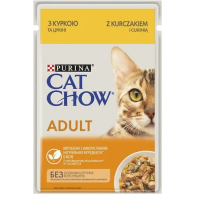 Вологий корм для котів Cat Chow Adult 85 г - курка та цукіні Вологий корм для котів Cat Chow Adult 85 г - курка та цукіні