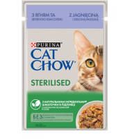 Вологий корм для стерилізованих котів Cat Chow Adult 85 г - ягня та квасоля