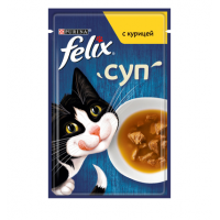 Вологий корм для котів Felix Soup 48г - курка Вологий корм для котів Felix Soup 48г - курка
