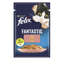 Вологий корм для котів Felix Fantastic 85 г - лосось Вологий корм для котів Felix Fantastic 85 г - лосось