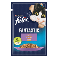 Вологий корм для котів Felix Fantastic 85 г - ягня