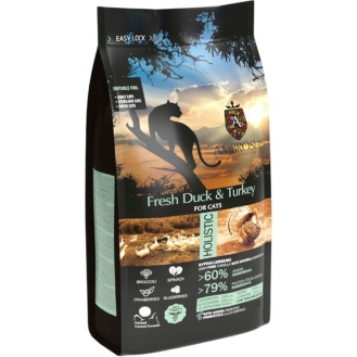 Сухий корм Ambrosia Grain Free для дорослих котів зі свіжою качкою та індичкою 5 кг