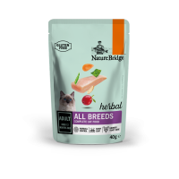 Сухий корм Nature Bridge Herbal для дорослих котів з куркою 40 г