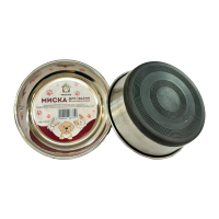 Миска для тварин металева важка протиковзка Pawster 1л