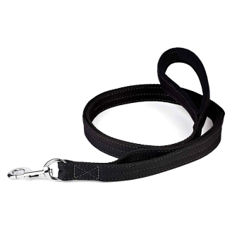 Повідець нейлон з 2 ручками посилений Kareline Keeper Active 2см 1,5м чорний