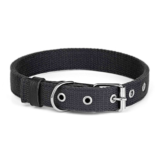 Нашийник брезент подвійний Kareline Practic 25 мм чорний