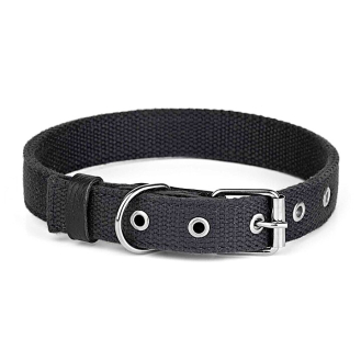 Нашийник брезент подвійний Kareline Practic 25 мм чорний Нашийник брезент подвійний Kareline Practic 25 мм чорний