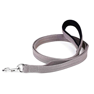 Повідець нейлоновий з 2 ручками посилений Kareline Keeper Active 2см 2,5м сірий