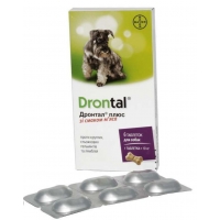 ДРОНТАЛ ПЛЮС зі смаком м"яса №6 7104 (ціна за 1 табл.) ДРОНТАЛ ПЛЮС зі смаком м"яса №6 7104 (ціна за 1 табл.)