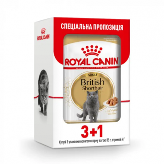 Роял Канін 85г British Shorthair Adult Gravy (3+1)