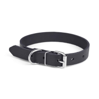 Нашийник з натуральної шкіри Kareline 1,6 см 27-35 см чорний