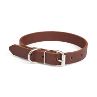 Нашийник з натуральної шкіри Kareline 1,6 см 27-35 см коричневий Нашийник з натуральної шкіри Kareline 1,6 см 27-35 см коричневий