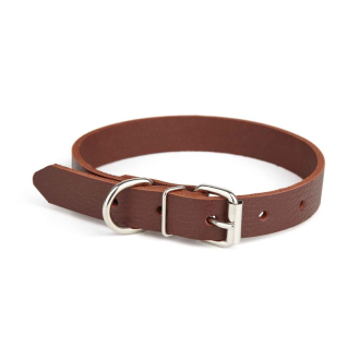 Нашийник з натуральної шкіри Kareline 1,6 см 27-35 см коричневий