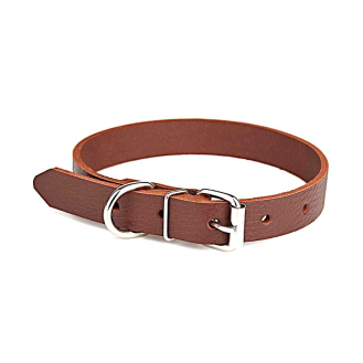 Нашийник з натуральної шкіри Kareline 2,5см коричневий
