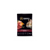 Корм Savory для кошенят з ягнятиною та гарбузом в желе 85г Корм Savory для кошенят з ягнятиною та гарбузом в желе 85г