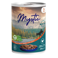 Вологий корм Mystic для собак шматочки індички в желе 400г