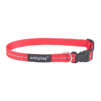 Нашийник для собак Amiplay Reflective L 35-50 * 2 см - червоний
