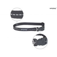 Нашийник для собак Amiplay Reflective XL 45-70 * 2,5см - чорний