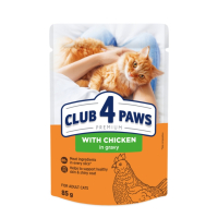 Вологий корм для котів Club 4 Paws Premium pouch 85 г - курка Вологий корм для котів Club 4 Paws Premium pouch 85 г - курка