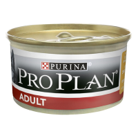 Вологий корм  для длорослих котів PRO PLAN Adult  85 г - курка