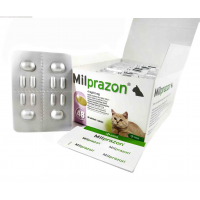 Таблетки  для котів та кошенят від гельмінтів Мілпразон KRKA від 0,5кг (ціна за 1шт)