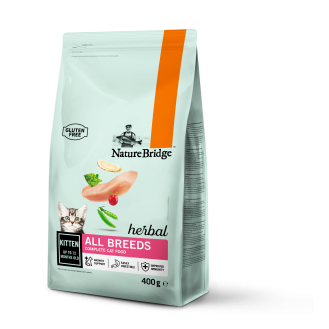 Сухий корм для кошенят Nature Bridge Herbal супер - преміум 400г