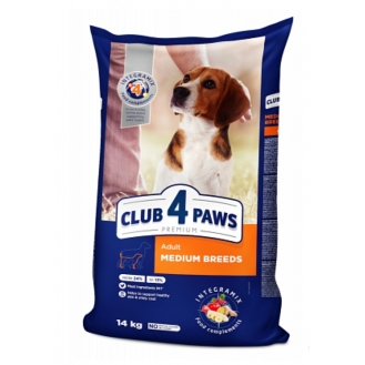 КЛУБ 14 кг ПРЕМІУМ СОБАКИ СЕРЕДНІ ПОРОДИ   ( ціна за 1 кг)  63242  9719