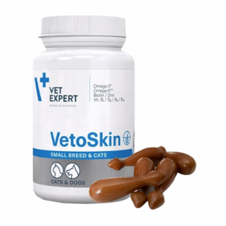 VetExpert VetoSkin (Ветоскін) для здоров’я шкіри та шерсті котів і собак, 1 капсула VetExpert VetoSkin (Ветоскін) для здоров’я шкіри та шерсті котів і собак, 1 капсула
