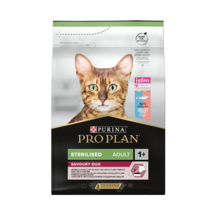Cухий корм для котів Pro Plan Sterilised Savoury Duo 3 кг - тріска та форель