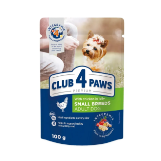 Вологий корм для собак Club 4 Paws Premium pouch 100 г - курка