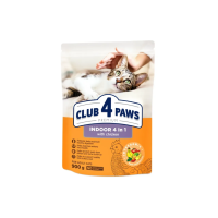 Сухий корм для котів Club 4 Paws Premium Indoor 4in1 900 г - курка Сухий корм для котів Club 4 Paws Premium Indoor 4in1 900 г - курка
