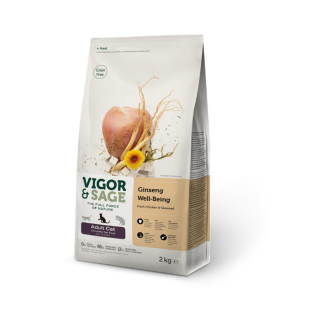 Сухий корм для дорослих котів Ginseng Well-Being 2 кг