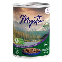 Вологий корм Mystic для котів шматочки морського ляща в желе 400г