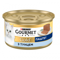 Вологий корм для котів Gourmet Gold Pate Tuna 85 г тунець
