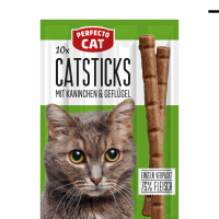 Ласощі для котів Perfecto палички Fine Cat - кролик/курка (ціна за 1шт) Ласощі для котів Perfecto палички Fine Cat - кролик/курка (ціна за 1шт)