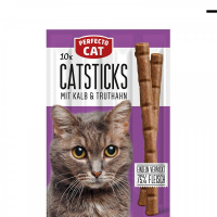 Ласощі для котів Perfecto палички Fine Cat - телятина/індичка (ціна за 1шт)