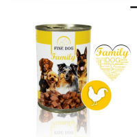 Вологий корм для собак FINE Dog консерва 415 г - курка