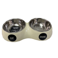 51DN МИСКА подвійна креативна Hungry 175 мл молочний 10003 51DN МИСКА подвійна креативна Hungry 175 мл молочний 10003