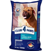 Сухий корм для собак усіх порід Club 4 Paws Premium 14кг-ягня/рис (ціна за 1кг)