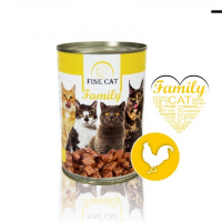 Вологий корм для котів Fine Cat консерва 415 г - курка