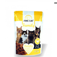 Вологий корм для котів Fine Cat Family 100 г - курка