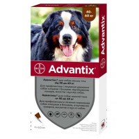 Краплі на холку Elanco | Bayer - Advantix від 40 до 60 кг,(ціна за 1шт)