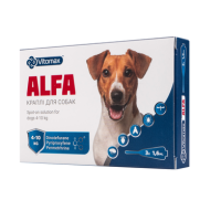 Краплі ''Альфа'' для собак 4 -10 кг (1 піпетка)