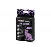 Соєвий наповнювач для котячого туалету AnimAll Tofu -  лаванда 2,6 кг/6 літрів