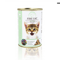 Вологий корм для кошенят Fine Cat консерва 415 г