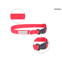 Нашийник для собак Amiplay Samba M 25-40 * 2 см - червоний