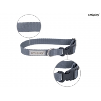 Нашийник для собак Amiplay Samba L 35-50 * 2,5 см - сірий