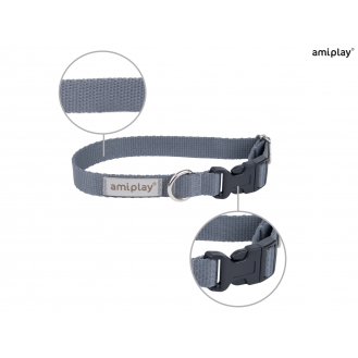 Нашийник для собак Amiplay Samba L 35-50 * 2,5 см - сірий