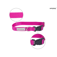 Нашийник для собак Amiplay Samba L 35-50 * 2,5 см - рожевий Нашийник для собак Amiplay Samba L 35-50 * 2,5 см - рожевий